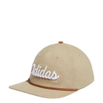 adidas Men's Five-Panel Script Hat, Hemp
