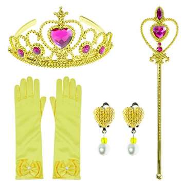 Enchanting Princess Costume for Girls with Accessories 4-5 Years