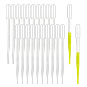 Moveland 200PCS 3ml Disposable Plastic Transfer Pipettes for Art and Science