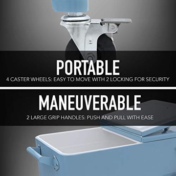 Permasteel 80-Qt Classic Outdoor Cooler with Retro Style