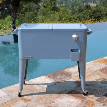 Permasteel 80-Qt Classic Outdoor Cooler with Retro Style