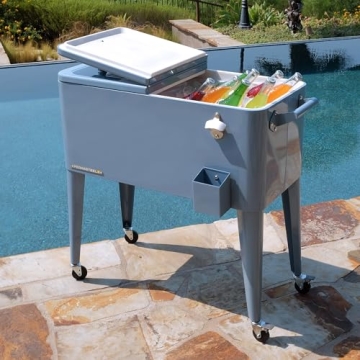Permasteel 80-Qt Classic Outdoor Cooler with Retro Style