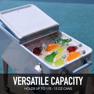 Permasteel 80-Qt Classic Outdoor Cooler with Retro Style