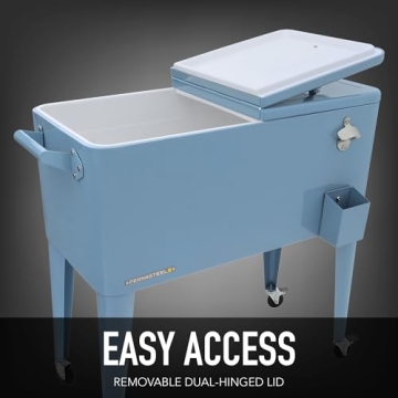 Permasteel 80-Qt Classic Outdoor Cooler with Retro Style