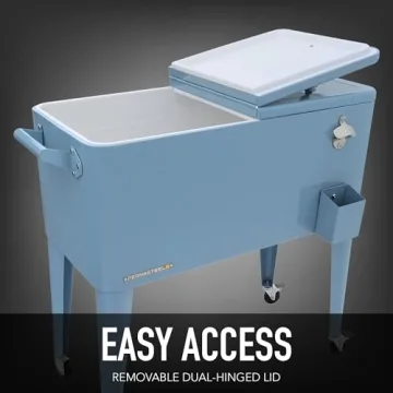 Permasteel 80-Qt Classic Outdoor Cooler with Retro Style