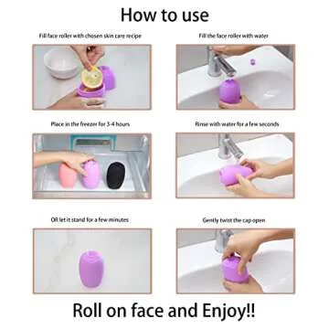 Evmliy Ice Roller for Face - Reusable Facial Treatment Tool