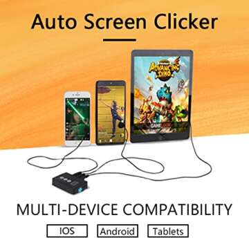 Auto Clicker for iPhone iPad: Screen Device Automatic Tapper for Android IOS, Simulated Finger Conti...
