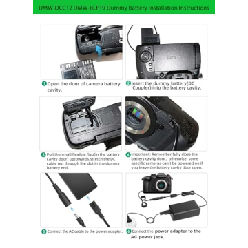 Gonine Camera Power Adapter for Panasonic GH5 GH4