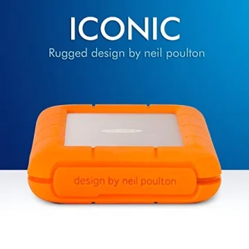 LaCie 4TB Rugged USB-C External Hard Drive Fast Reliable
