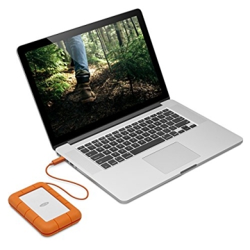 LaCie 4TB Rugged USB-C External Hard Drive Fast Reliable
