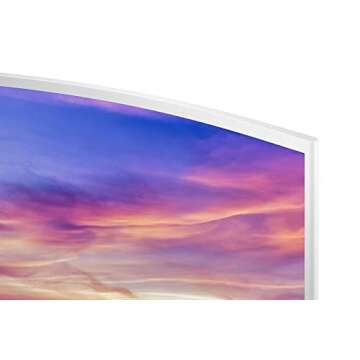 Samsung Curved 1920x1080 HDMI VGA Monitor, White, 27" (Renewed)