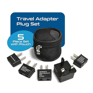 Ceptics Universal Travel Adapter Set for Convenient Worldwide Charging