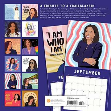 2021 Madam Vice President Kamala Harris Wall Calendar: Inspiration from the First Woman in the White...