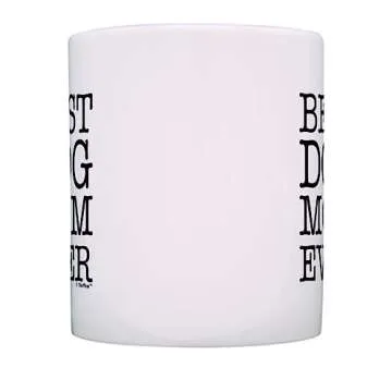 ThisWear Dog Lover Gifts Best Dog Mom Ever Pet Owner Rescue Gift 11oz Ceramic Coffee Mug Tea Cup White
