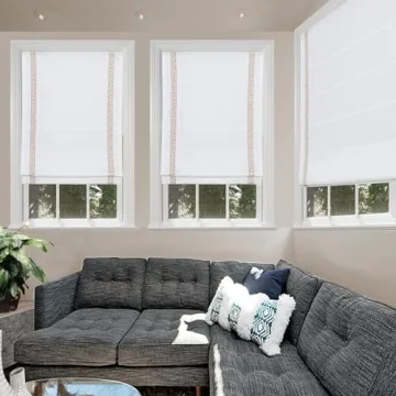 Elegant Cordless Roman Shades for Blackout & Light Filtering