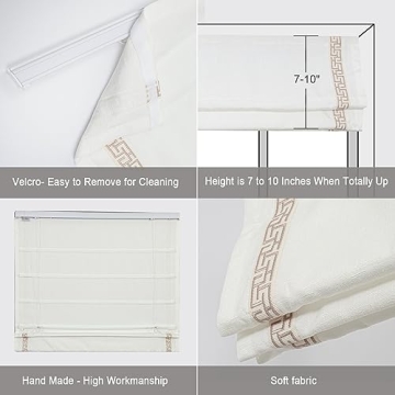 Elegant Cordless Roman Shades for Blackout & Light Filtering