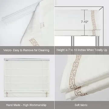 Elegant Cordless Roman Shades for Blackout & Light Filtering