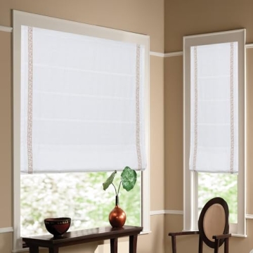 Elegant Cordless Roman Shades for Blackout & Light Filtering