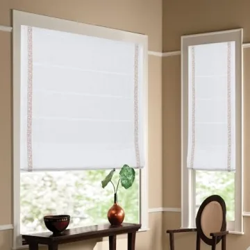 Elegant Cordless Roman Shades for Blackout & Light Filtering