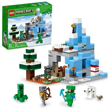 Adventure Awaits with LEGO Minecraft The Frozen Peaks 21243 Set for Kids 8+