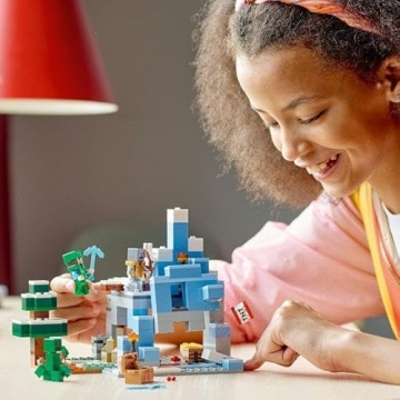LEGO Minecraft The Frozen Peaks Set for Creative Kids