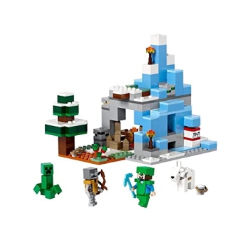 LEGO Minecraft The Frozen Peaks Set for Creative Kids