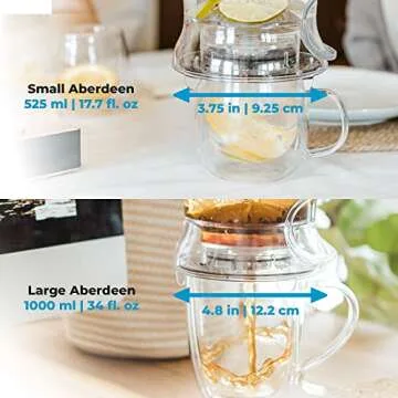 GROSCHE Aberdeen Tea Infuser Teapot - Stylish & Durable Design