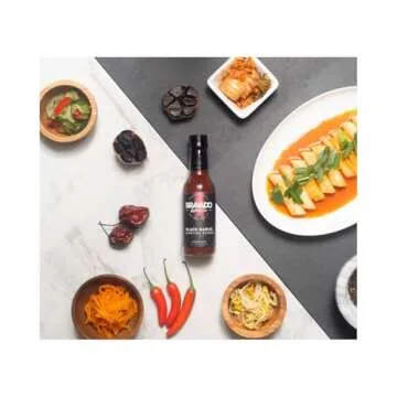 Black Garlic And Carolina Reaper Hot Sauce By Bravado Spice FEATURED ON HOT ONES Gluten Free, Vegan, Low Carb, Paleo All Natural 5 oz Bottle Award Winning Gourmet Hot Sauce