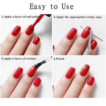 Nail Striping Tape Line 34 Colors Rolls Striping Tape Line Nail Art Decoration Stickers DIY Nail Tip Striping Tape for Nail Art