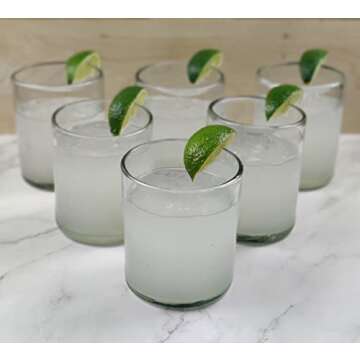 Hand Blown Mexican Tumblers - Artisan Glassware Set