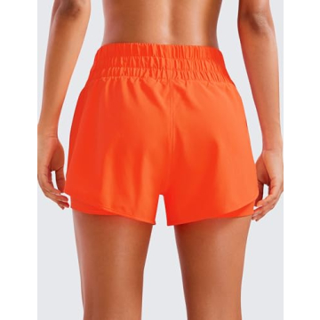 Buy CRZ YOGA 2 in 1 Women's High Waisted Athletic Shorts