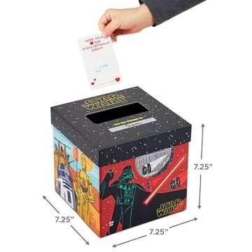 Hallmark Star Wars Valentines Day Cards for Kids School Classroom Exchange and Mailbox with Light and Sound