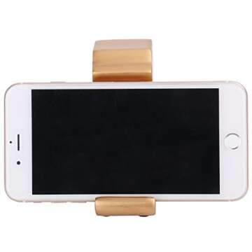 Plinrise Desk Tyrannosaurus Cell Phone Stand Mounts, Compatible Cute Dinosaur Stand for Mobile Phone & Tablet, Decorative Candy Color Phone Holder for Home & Office (Gold)