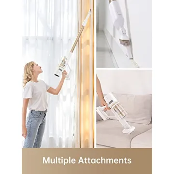 dreame Cordless Vacuum Cleaner, P10 Pro Vacuum Cleaner with 22Kpa Powerful Suction, 2 in 1 Lightweight Stick Vacuum for Hard Floor Pet Hair