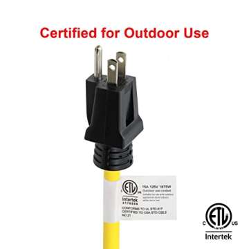 Heavy Duty Outdoor Extension Cord - Weather Resistant & Reliable