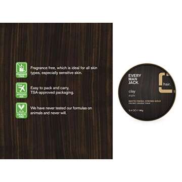 EVERY MAN JACK Styling Clay, 3.4 OZ