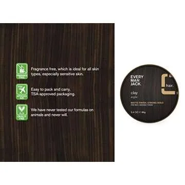 EVERY MAN JACK Styling Clay, 3.4 OZ