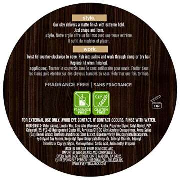 EVERY MAN JACK Styling Clay, 3.4 OZ