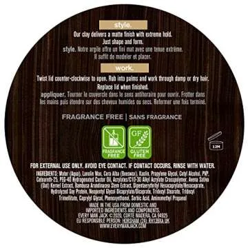 EVERY MAN JACK Styling Clay, 3.4 OZ