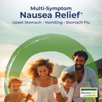 Boiron NauseaCalm Relief - Non-Drowsy Meltaway Tablets for Upset Stomach & Motion Sickness - 120 Cou...