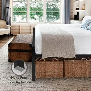 JOM Queen Bed Frame with Headboard Modern Design