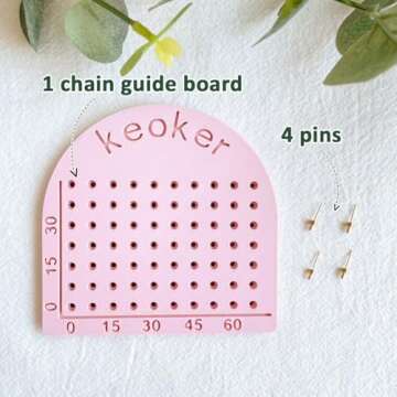 KEOKER Chain Guide - Polymer Clay Jewelry Making Tool for Perfect Lengths