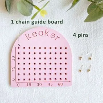 KEOKER Chain Guide - Polymer Clay Jewelry Making Tool for Perfect Lengths