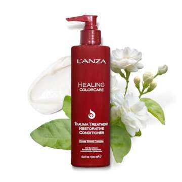 L'ANZA Healing ColorCare Trauma Treatment Restorative Conditioner, Extends Color Longevity, For Healthy and Vibrant Color with Split End Repair & Damaged Hair Treatment, Luxury Hair Care (6.8 Fl Oz)