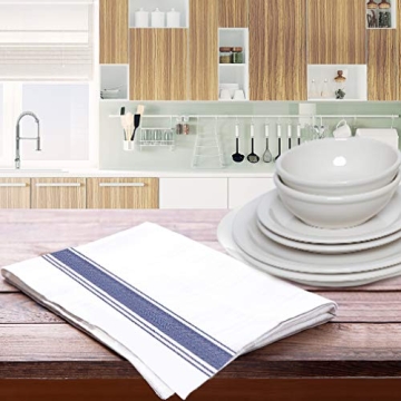 TALVANIA Cotton Dish Towels - Pack of 12, Stylish and Absorbent