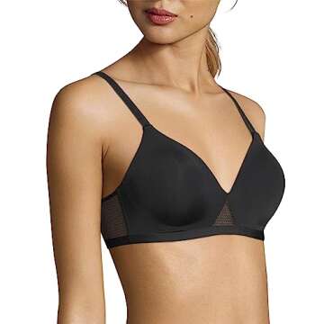 Hanes Women's Oh So Light Wireless T-Shirt Bra with ComfortFlex Fit and Comfort Foam