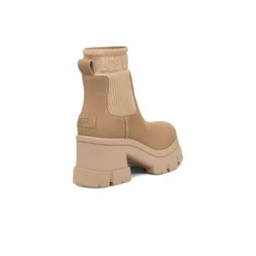 UGG Women's Brooklyn Chelsea Boot, Mustard Seed Nubuck, 9