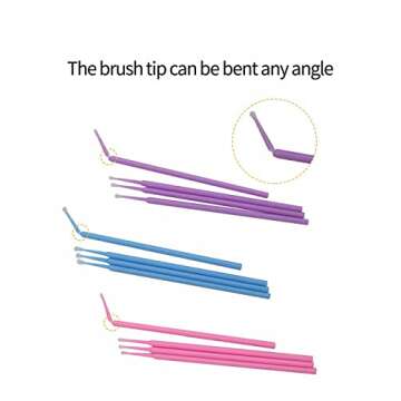 Kalolary 400 PCS Micro Applicator Brushes for Makeup & Crafts