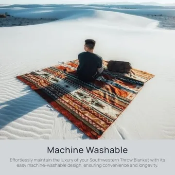 Ecuadane Southwestern Throw Blanket for Comfort and Style