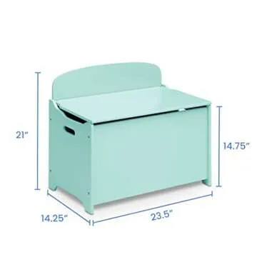 Delta Children MySize Deluxe Toy Box, Mint